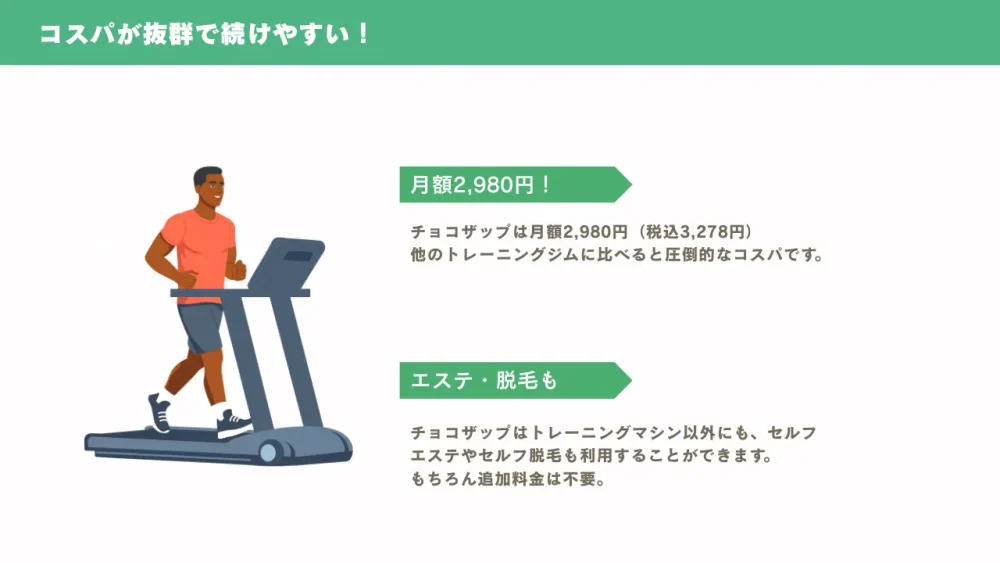 コスパが抜群で続けやすい