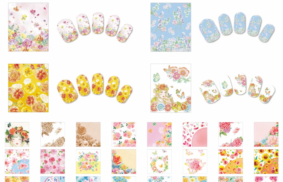 ネイルデザイン（華やか・フェミニン）