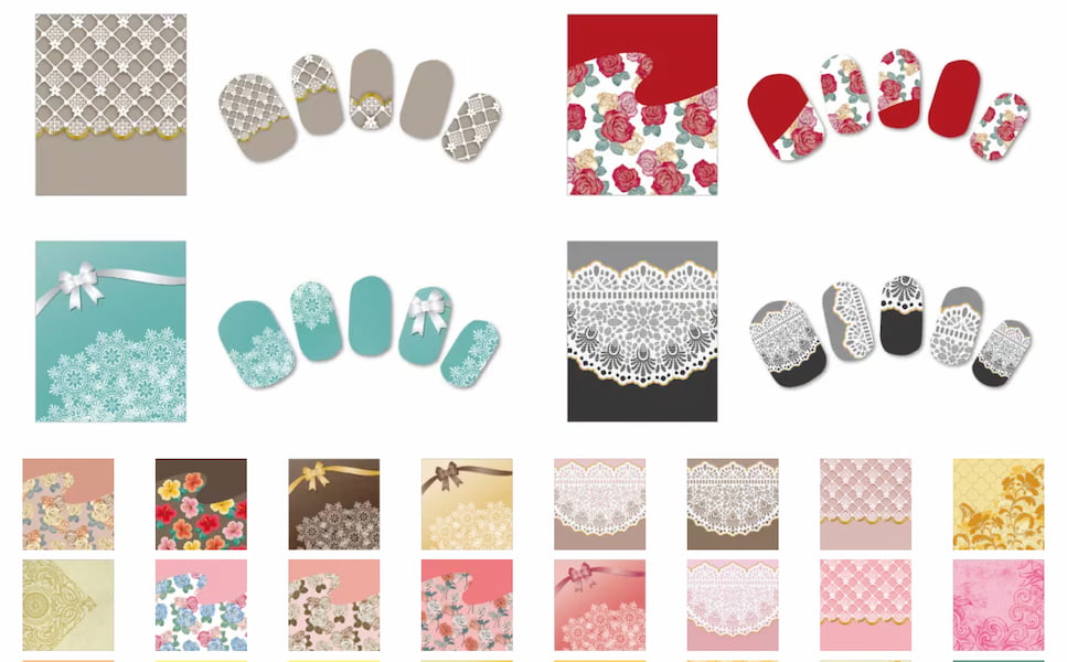 ネイルデザイン（上品・エレガント）