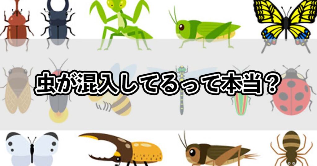 虫が混入してるって本当?