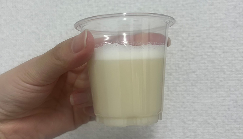 マイプロテインのピーチティ味の実物