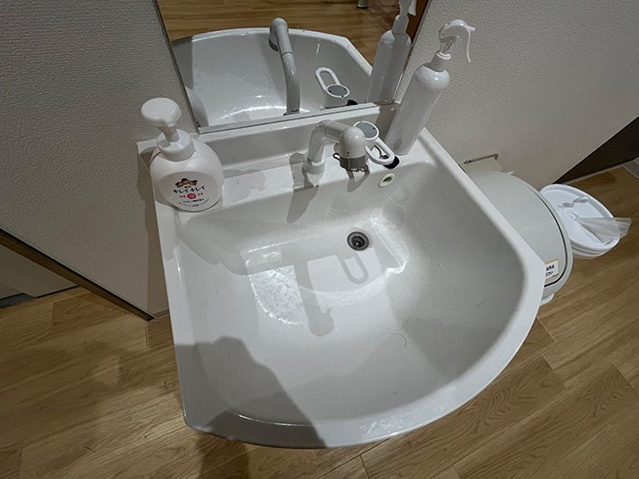 チョコザップの洗面台