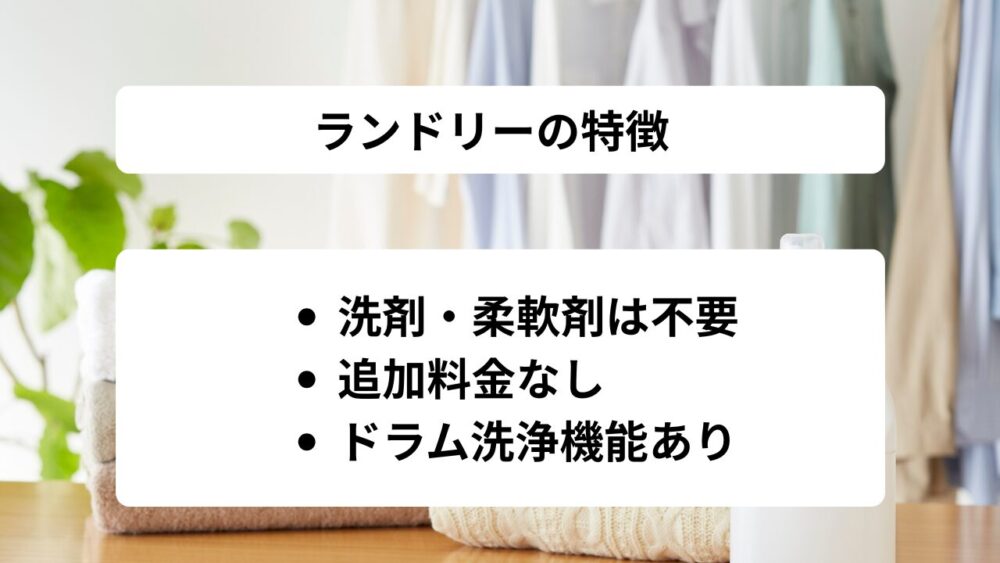 ランドリーの特徴