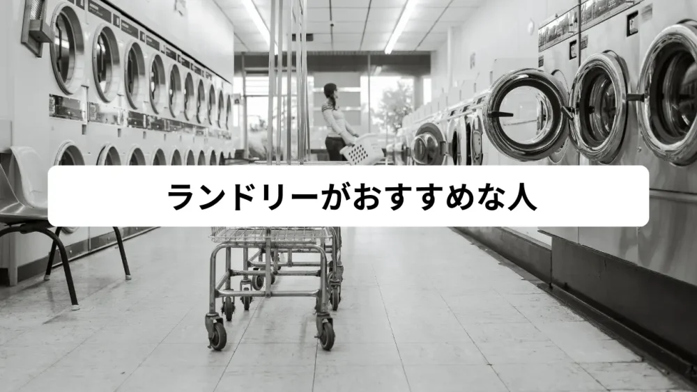 ランドリーがおすすめな人