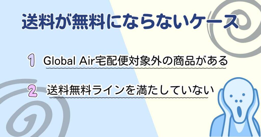 アイハーブの送料が無料にならないケース